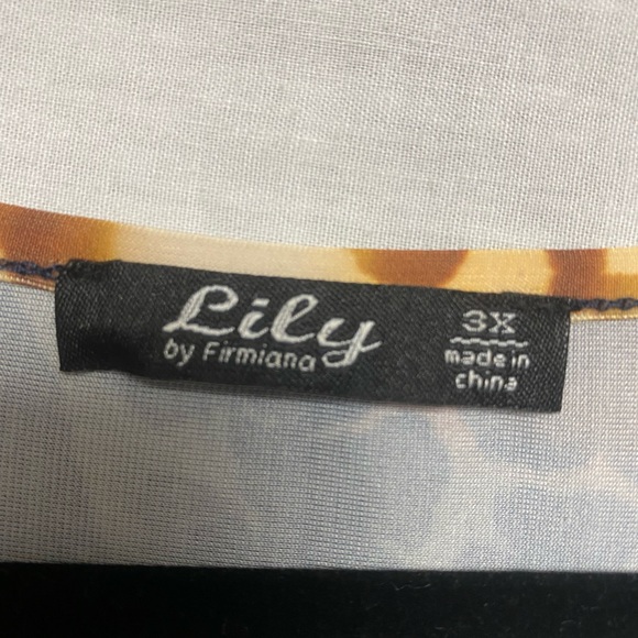 Lily by Firmiana NWOT 3X Plus size animal print tunic - Picture 4 of 4